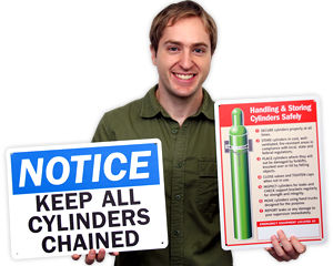 Gas Cylinder Signs