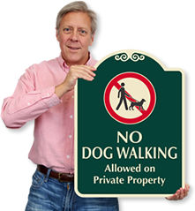 Designer Dog Poop Signs
