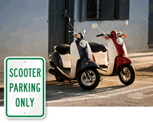 Scooter Parking Signs