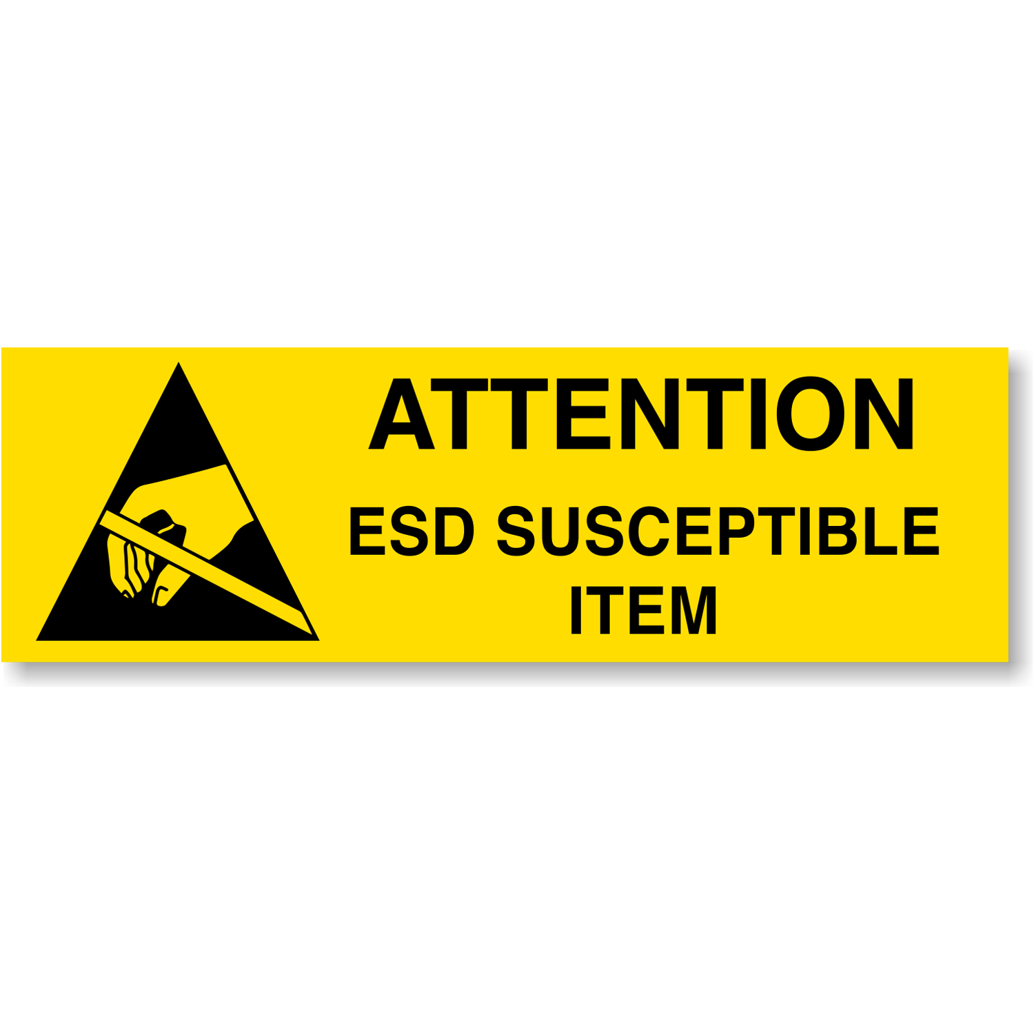 ROLL 800 X-23381 WARNING LABELS 2 x 1" ATTENTION ELECTROSTATIC SENSITIVE DEVICES 