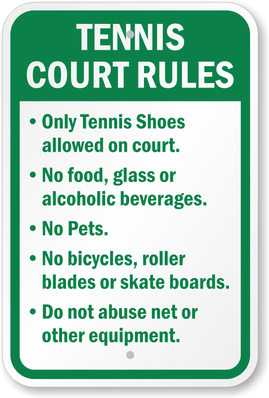 Tennis players should wear right shoes and follow certain do