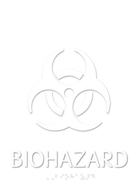 Biohazard, with Graphic and Braille
