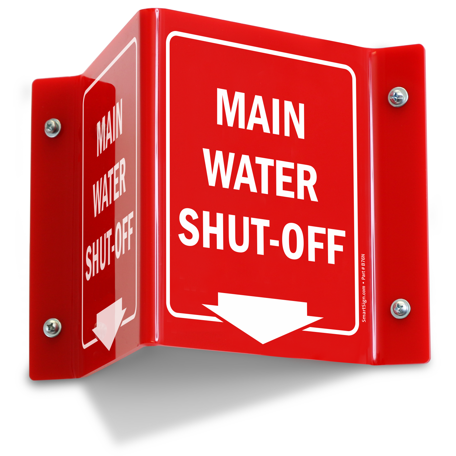Main Water Shut Off Projecting Sign Sku S2 1784