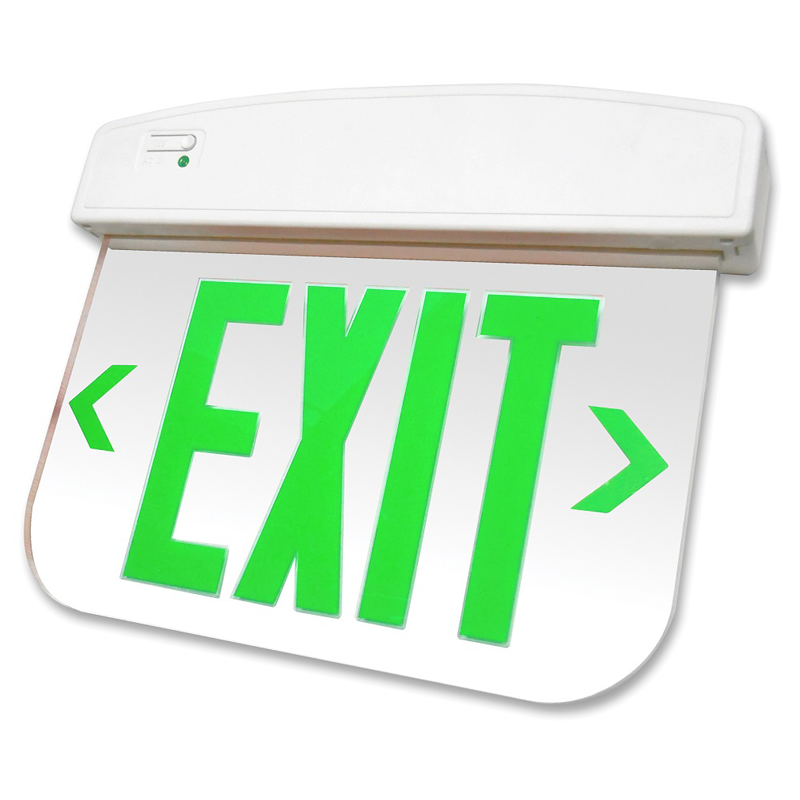 Edge-Lit Thermoplastic LED Exit Sign