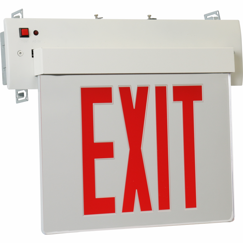 New York-Approved Edge-Lit LED Exit Sign
