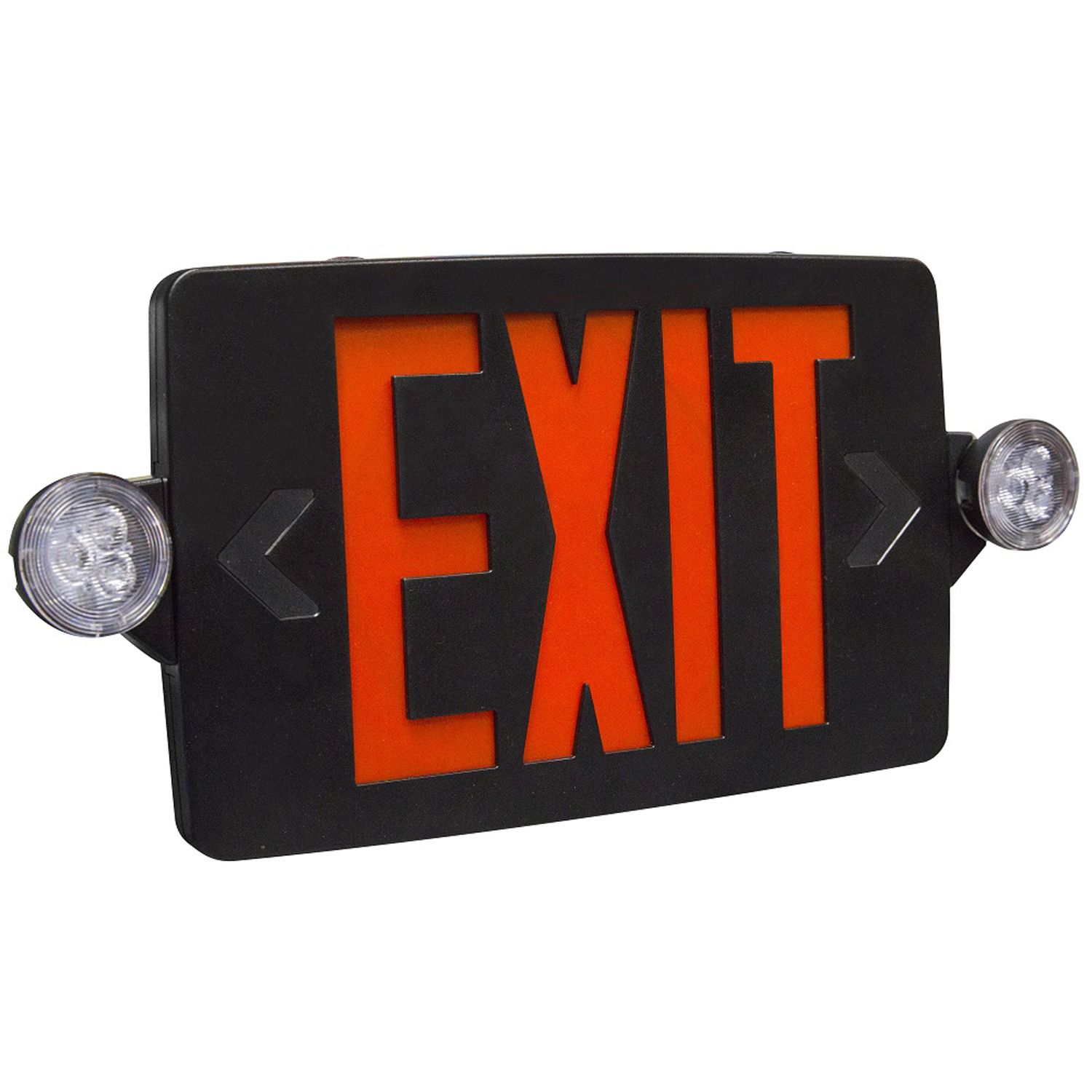 LED Exit And Lamp Heads Combo Sign