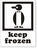 Keep Frozen Label