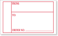 Order Number Label