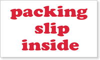 Packing Slip Inside