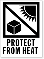 Protect From Heat Label