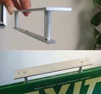 Aluminum Brackets for ceiling or perpendicular mount