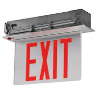 New York-Approved Recessed Edge-Lit LED Exit Sign