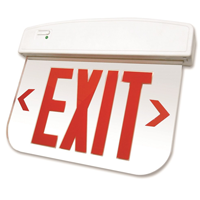 Edge-Lit Thermoplastic LED Exit Sign