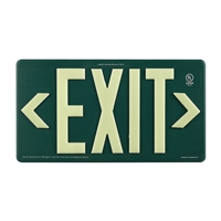 Green Recyclable  Non-Toxic  and Non-Radioactive photoluminescent Exit Sign