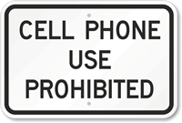 Cell Phone Prohibited Sign