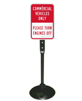 Commercial Vehicles Only Sign & Post Kit
