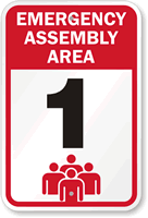 Emergency Assembly Area 1 Sign