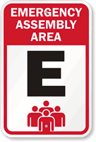 Emergency Assembly Area E Sign