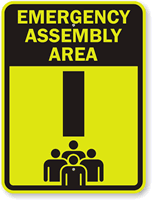 Emergency Assembly Area I Sign