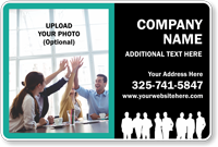 Add Company Name and Phone Number Custom Magnetic Sign