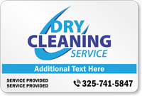 Add Dry Cleaning Services Custom Vehicle Magnetic Sign