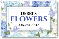 Add Flower Delivery Name Custom Vehicle Magnetic Sign
