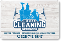 Add House Cleaning Services Custom Vehicle Magnetic Sign