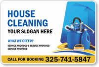 Add House Cleaning Slogan Custom Vehicle Magnetic Sign