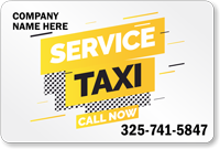 Add Taxi Company Custom Service Vehicle Magnetic Sign