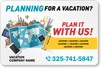 Add Vacation Company Name Custom Vehicle Magnetic Sign