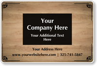 Add Your Company Name and Address Custom Magnetic Sign