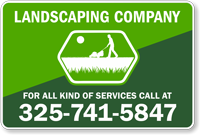 Add Your Company Name Landscaping Custom Magnetic Sign