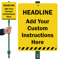 Add Your Instructions Custom Sign and Stake Kit