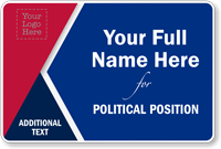 Add Your Name Custom Political Vehicle Magnetic Sign