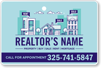 Add Your Realtors Name Custom Vehicle Magnetic Sign