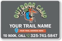 Add Your Trail Name Custom Holiday Vehicle Magnetic Sign