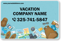 Add Your Vacation Company Name Vehicle Magnetic Sign