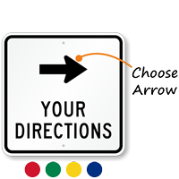 Custom Directional Arrow Sign