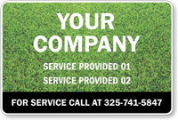 Custom Landscaping Company Name Vehicle Magnetic Sign