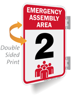 Emergency Assembly Area Number Two Sign