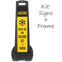 LotBoss "CAUTION Watch Out For Falling Ice & Snow 'Portable Kit