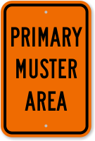 Primary Muster Area Sign