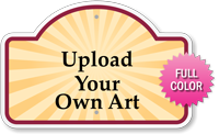Upload Your Own Art Custom Dome Top Signature Sign