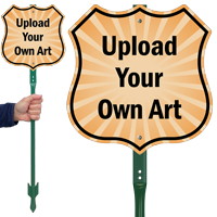 Upload Your Own Art Custom Sign and Stake Kit