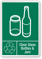 Clear Glass Bottles & Jars Label
