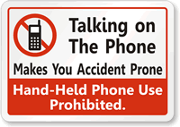 Cell Phone Prohibited Label