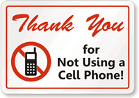 Cell Phone Not Allowed Label