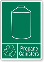 Propane Canister Recycle Label