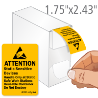 Attention Static Sensitive Devices Labels Dispenser