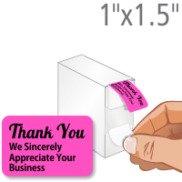 Thank You, We Sincerely Appreciate Your Business Label